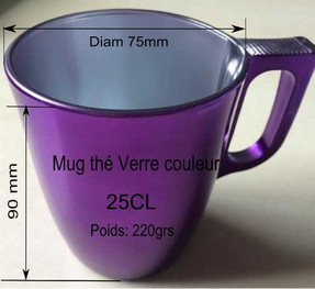 Tasse thé violette