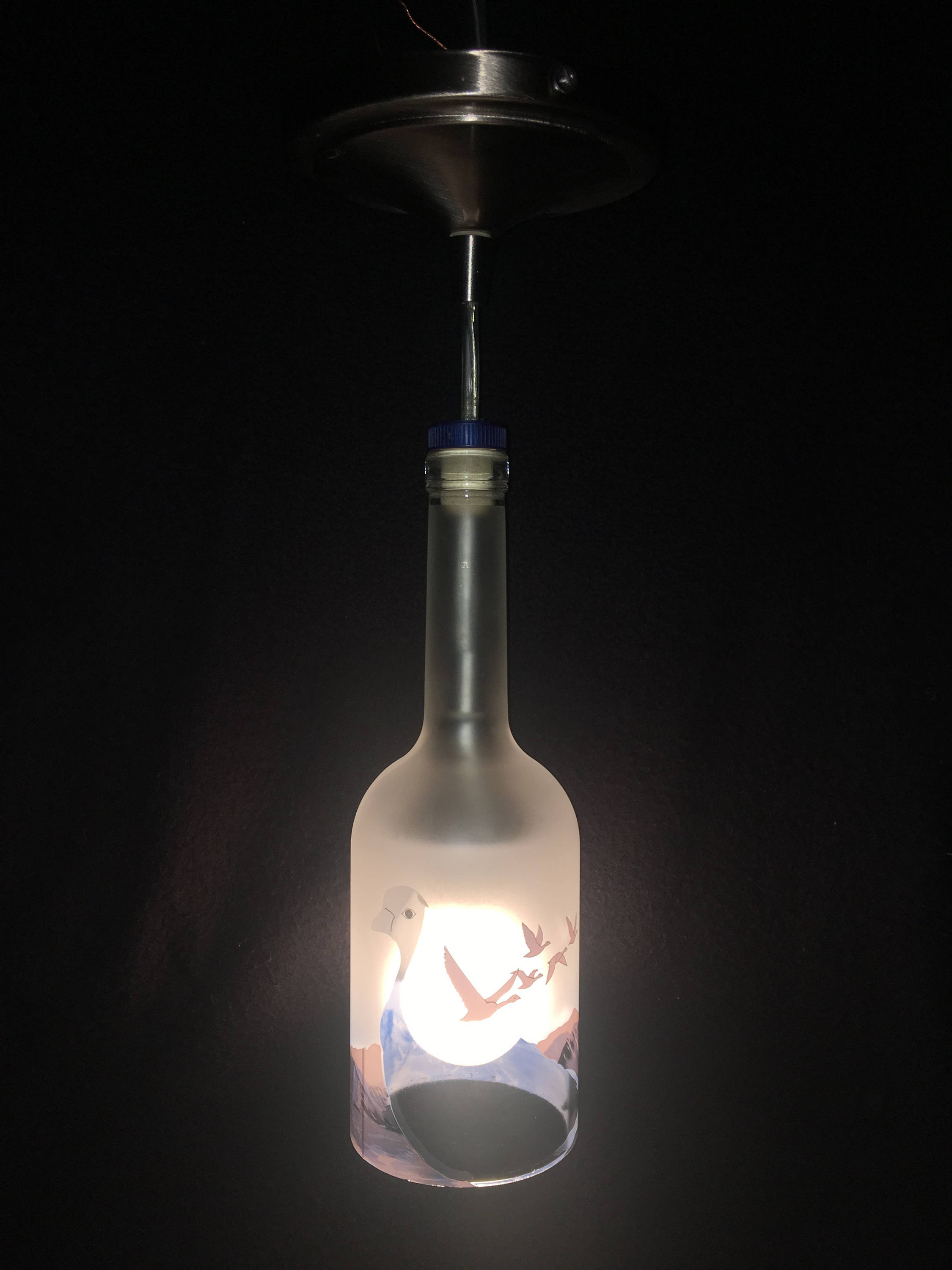 Grey Goose Pendant Light