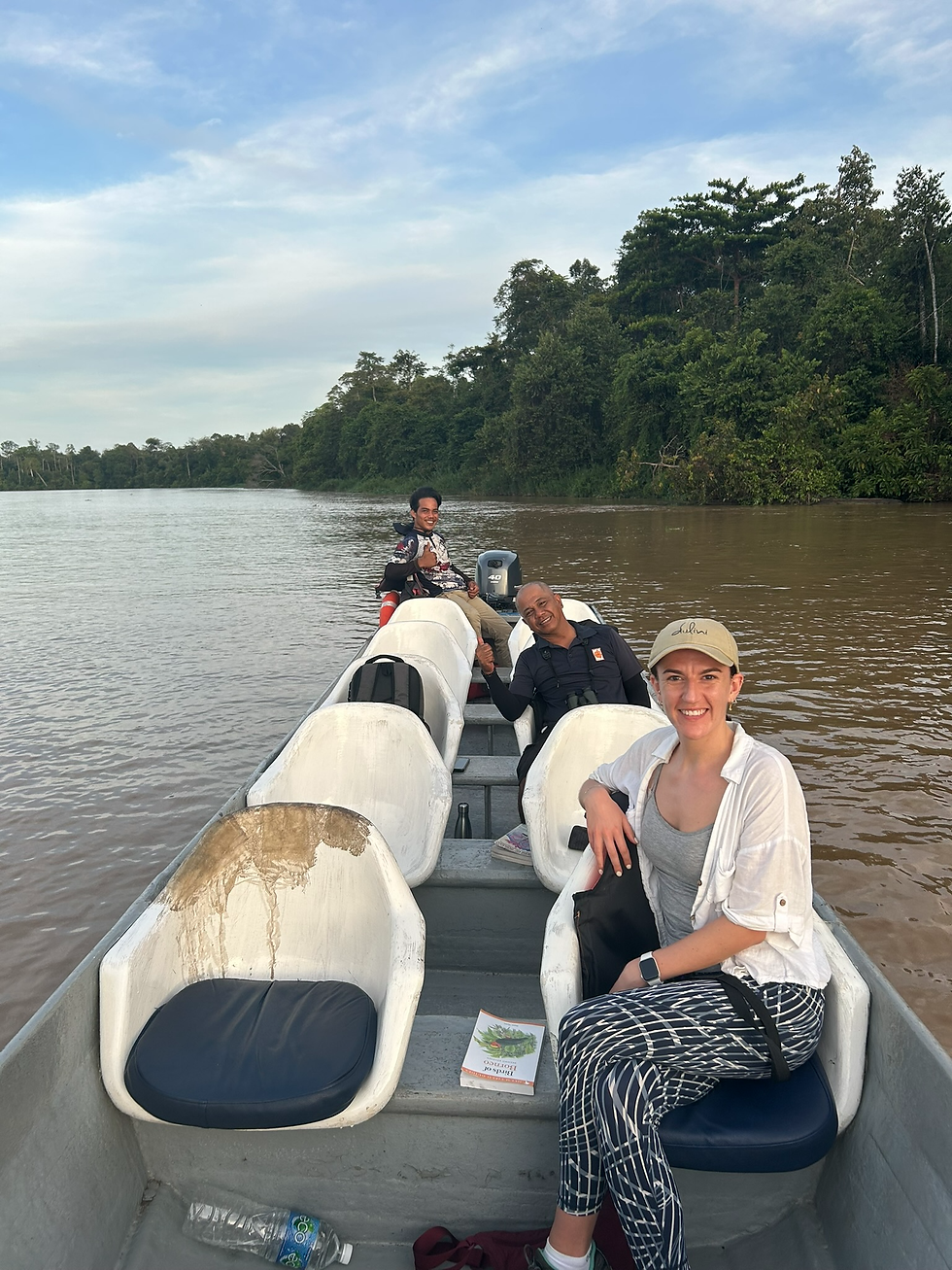 The Dream Team - our skipper Kimmy, our guide Leo, and Immy my fearless travel companion and better half