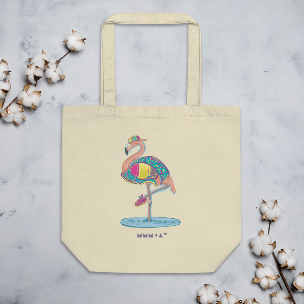 Fancy flamingo tote bag