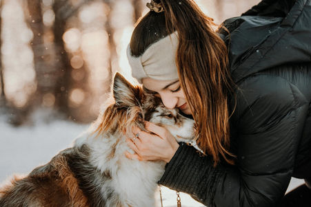 Hundefoto Verbundenheit zwischen Hund und Mensch