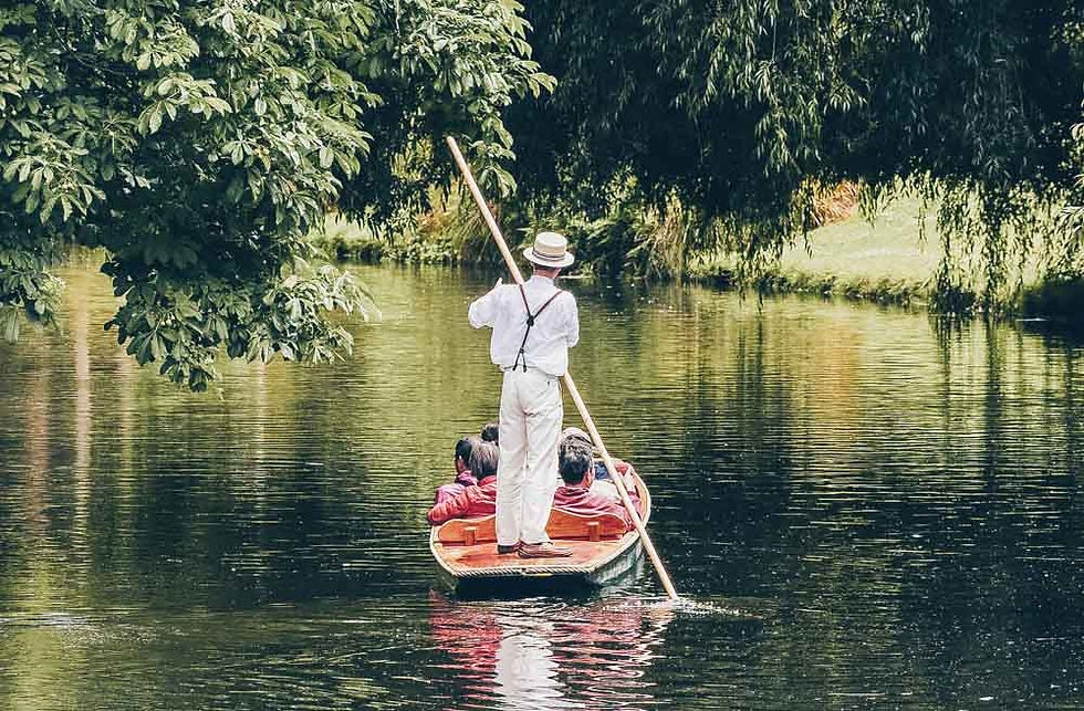 Punting in Oxford is Great on a Summer Day