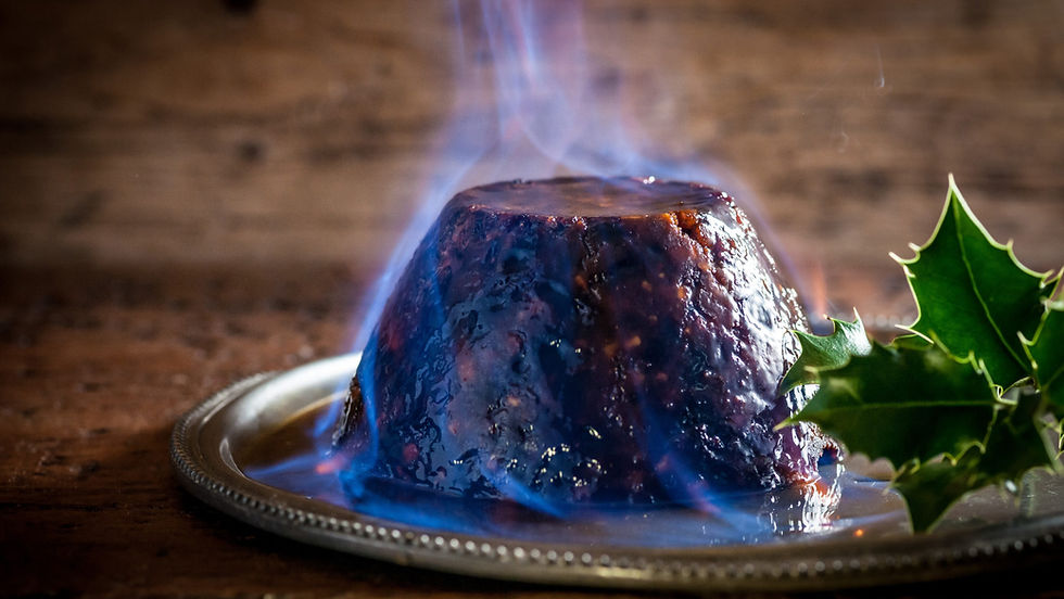 Christmas Pudding, Xmas Pudding, Pudding and Brandy Butter