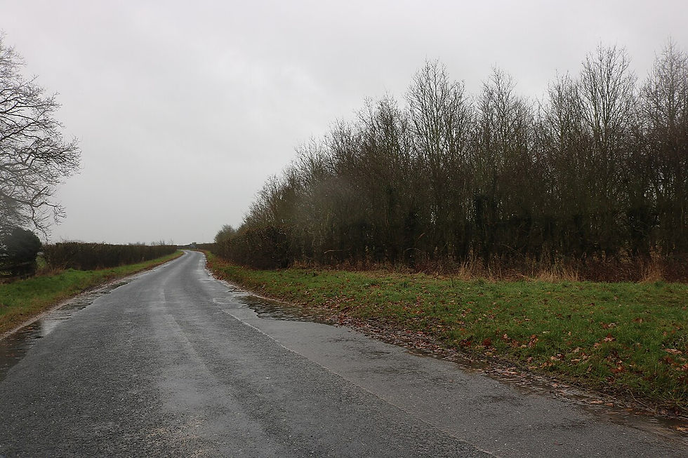 Fowlmere Road to Heydon across the Cambridgeshire farmland