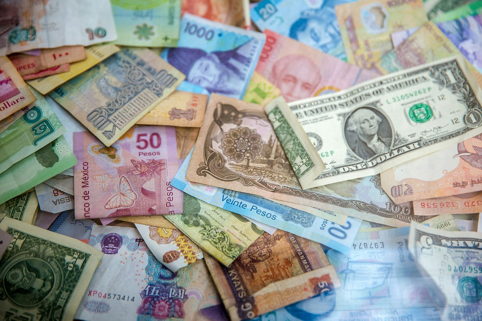 Foreign cash notes for holiday money