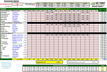 Example of Budget Mizer tool