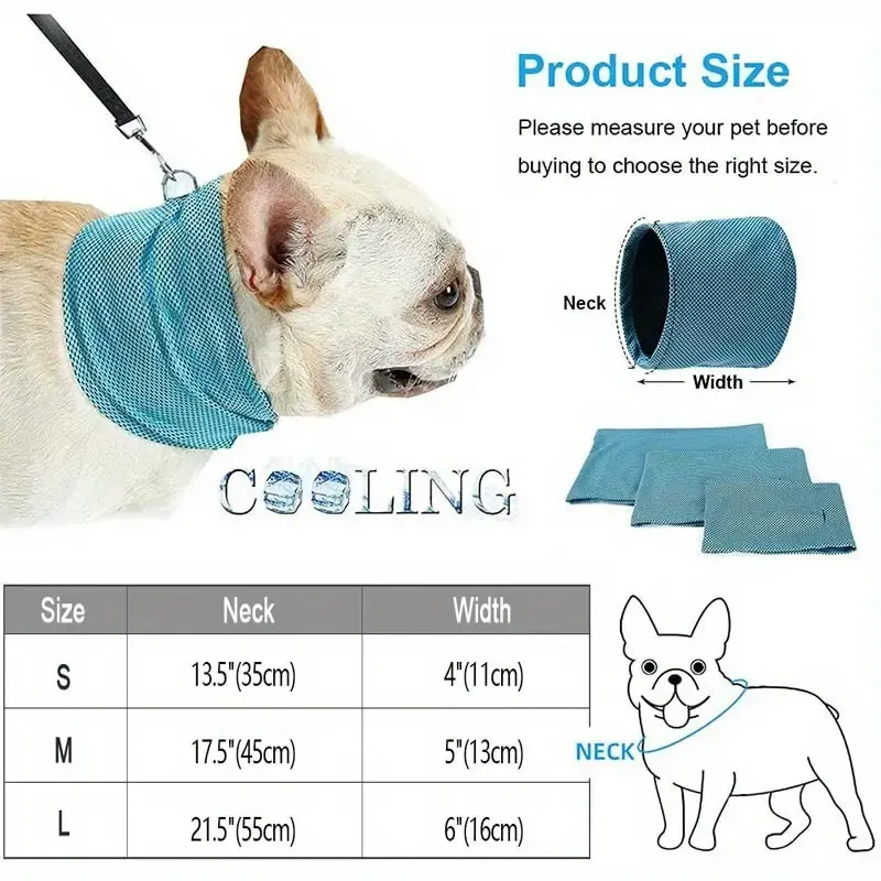 Thumbnail: Cooling Dog Bandana with Leash Hole