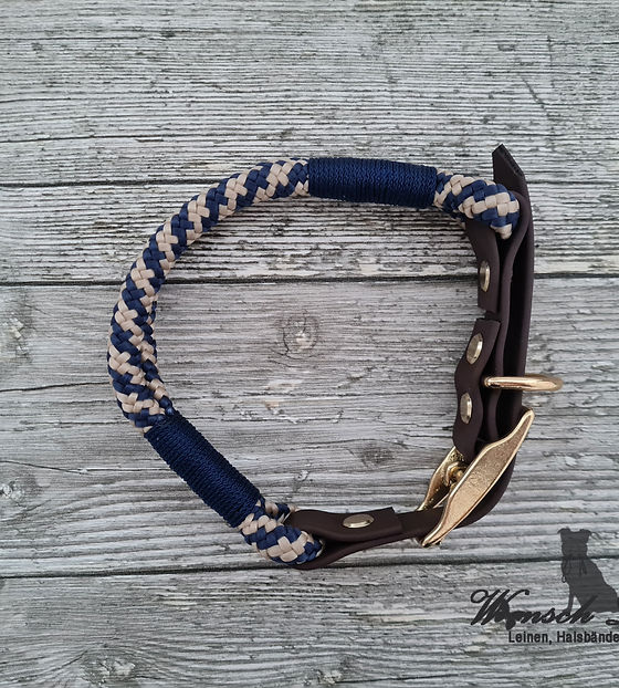 Tau- Biothane- Halsband "Bruno" | Wunsch Leinen