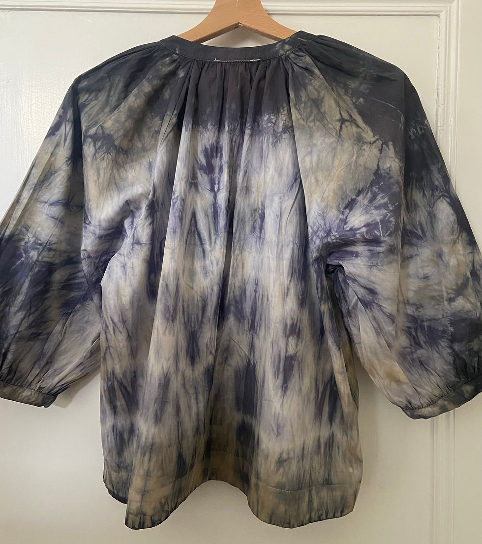 Miniature : BLOUSE PAOLA bleu/vert