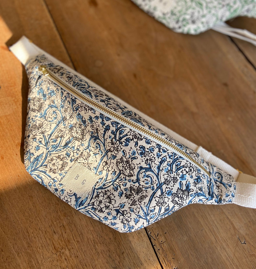 Miniature : SAC BANANE GAÏA BLEUE