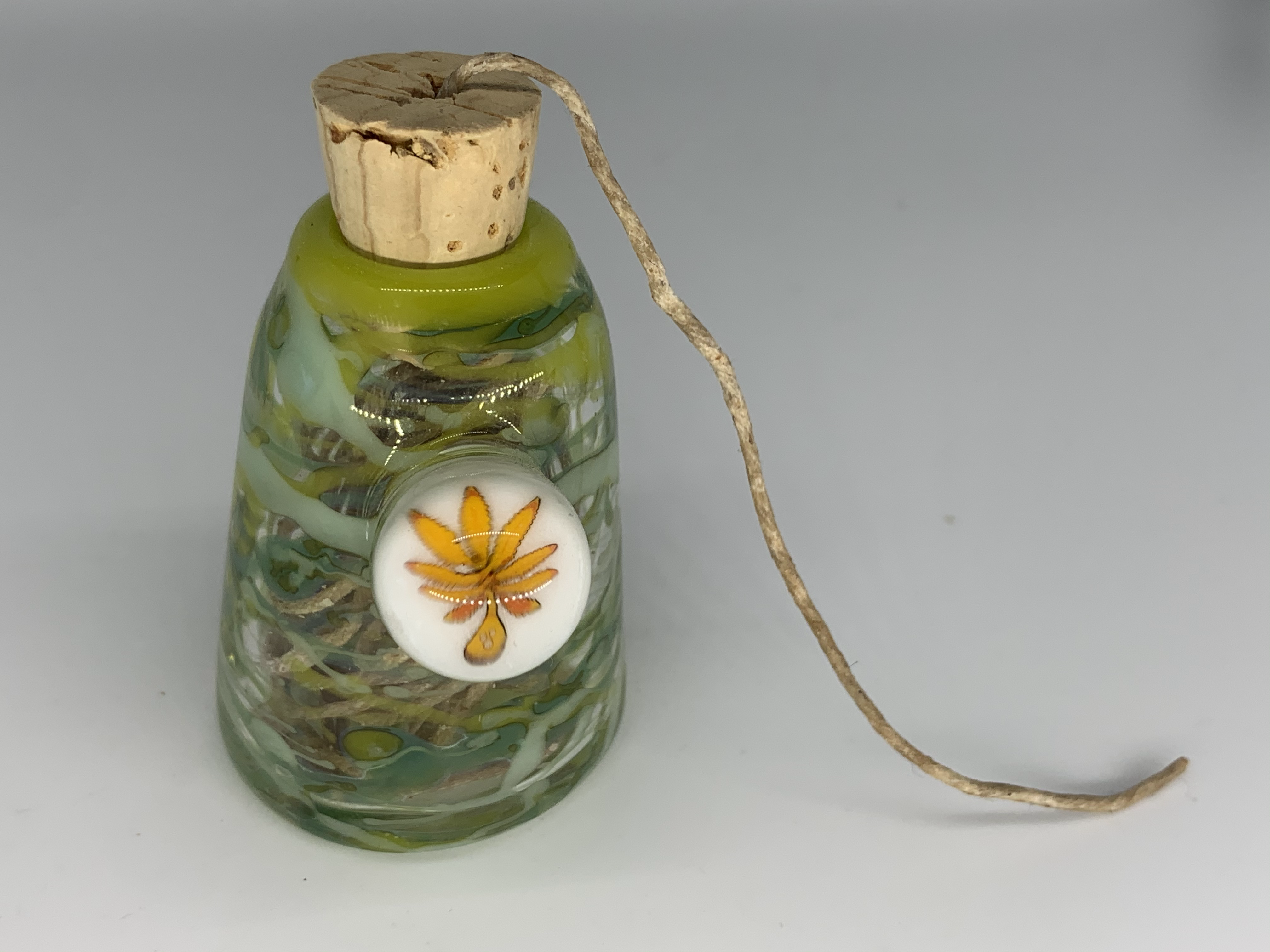 Hemp Wick Glass Bottle