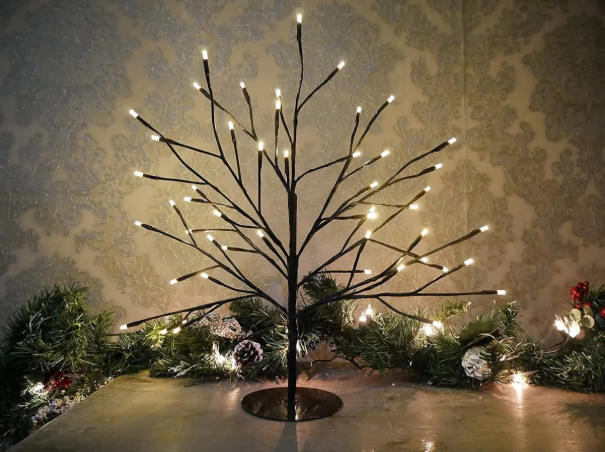 LED Twig Christmas Trees