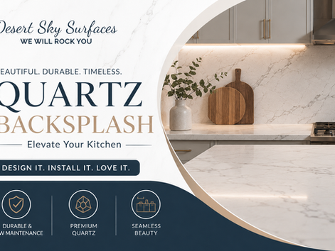 quartz backsplash installation