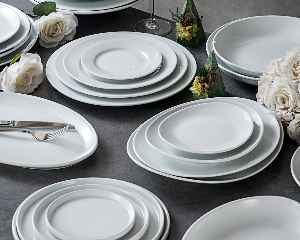 White Ceramic Plates Wholesale
