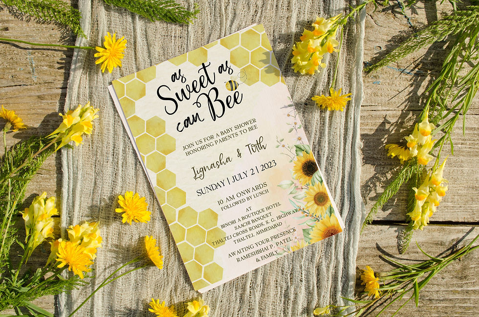 Honey Bee Celebration Invitation