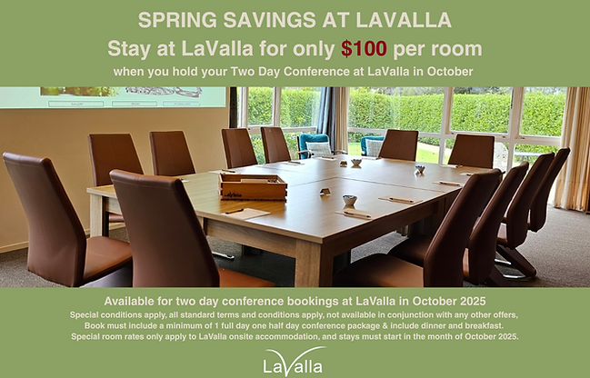 $100 Room Rate October at LaValla
