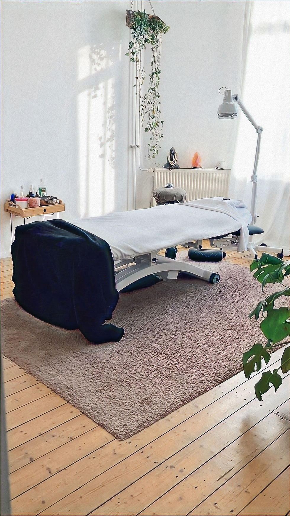 massage table and space electric function