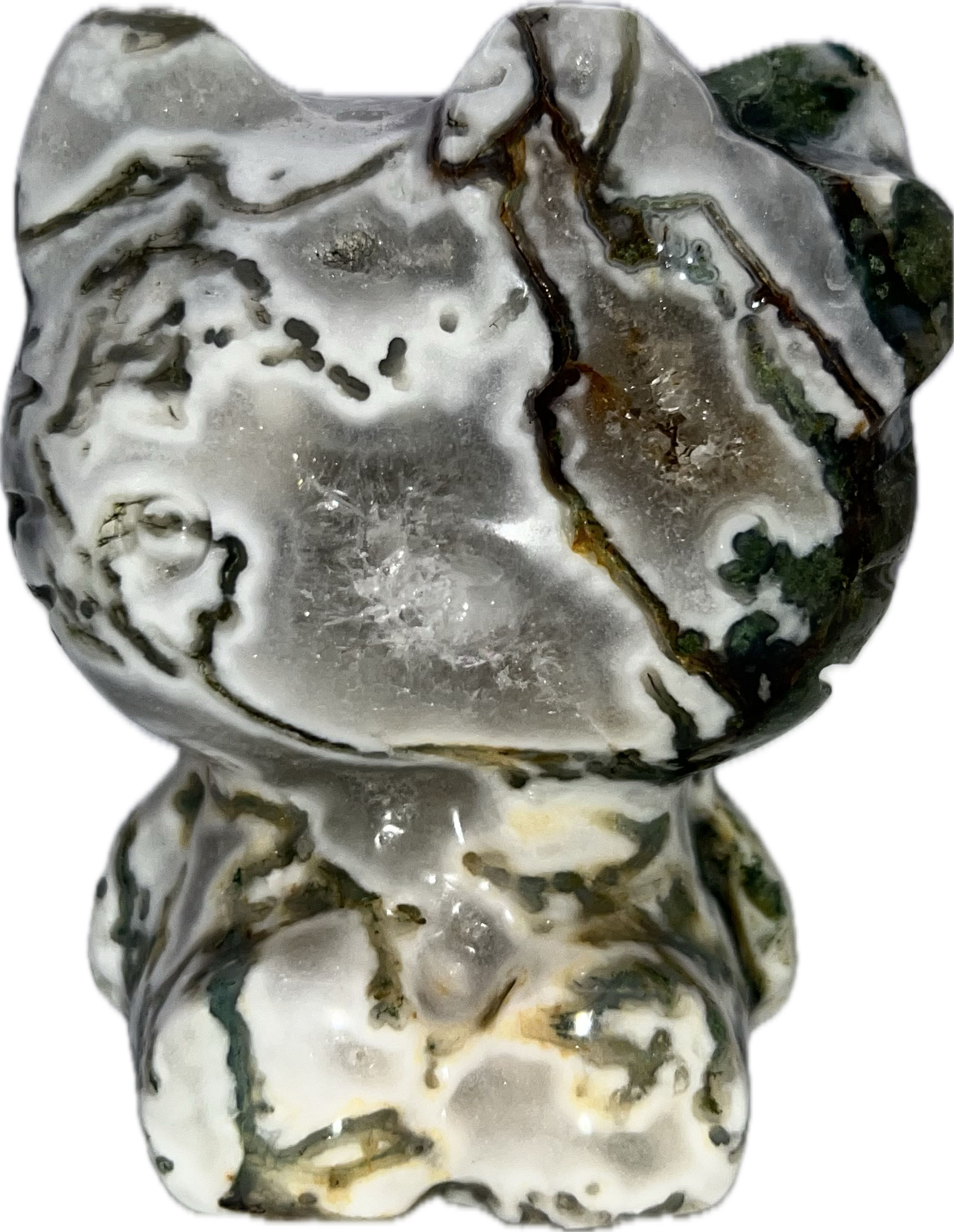 Hello Kitty Moss Agate