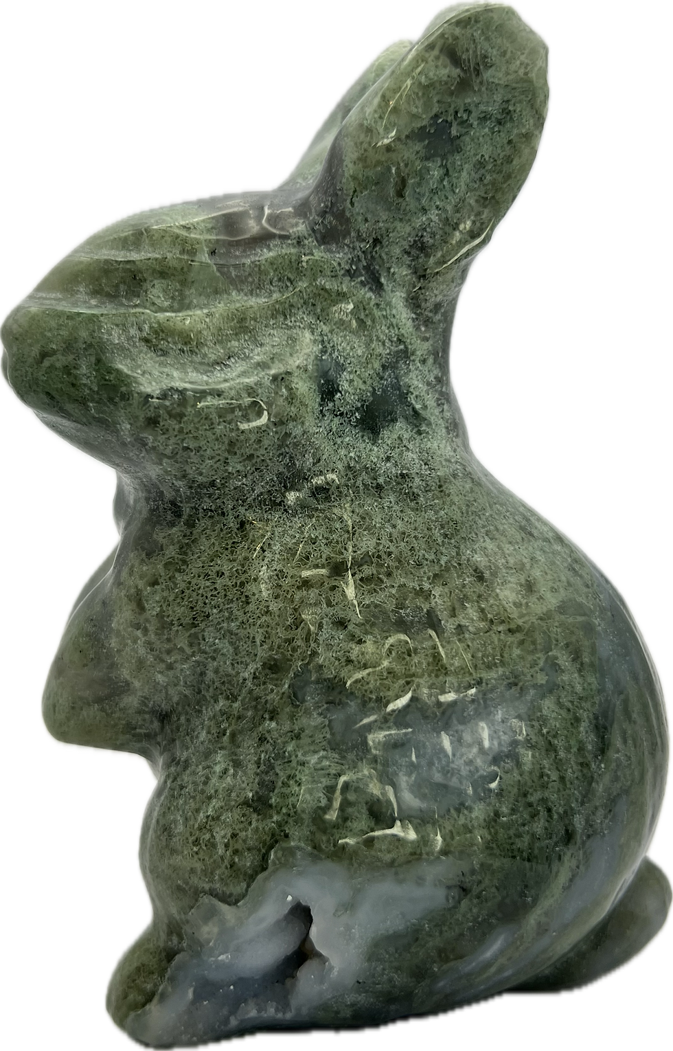Thumbnail: Moss Agate Sitting Bunny
