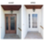 Rénovation d'une porte d'entrée.