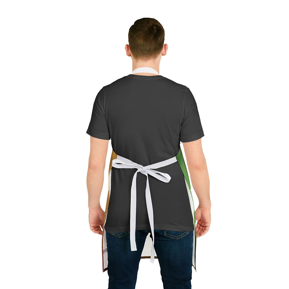 Thumbnail: Buddha drawing Apron 5-Color Straps for Messy Creatives
