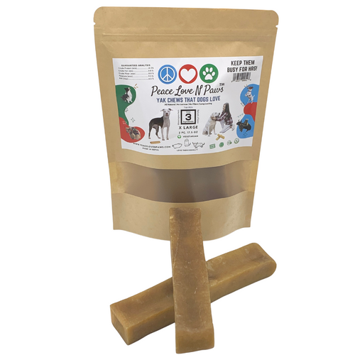 Himalayan Yak Bones for Dogs Under 80 Lbs - 500 g - 2 Bones