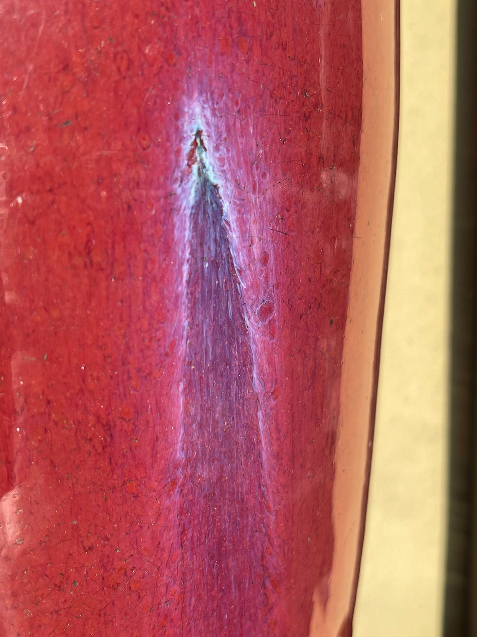 Thumbnail: Ochsenblutrot glasierte Vase, späte Qing 19. Jh., China