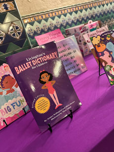 Livington's Ballet Dictionary on display for sale at Starquest dance competition.