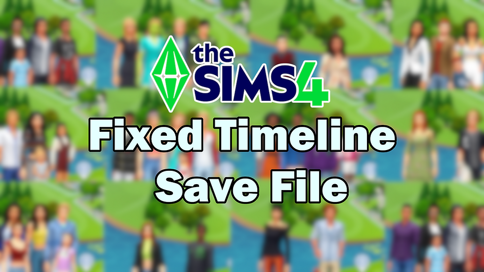 Sims 4 Save File - 25 years after the Sims 2