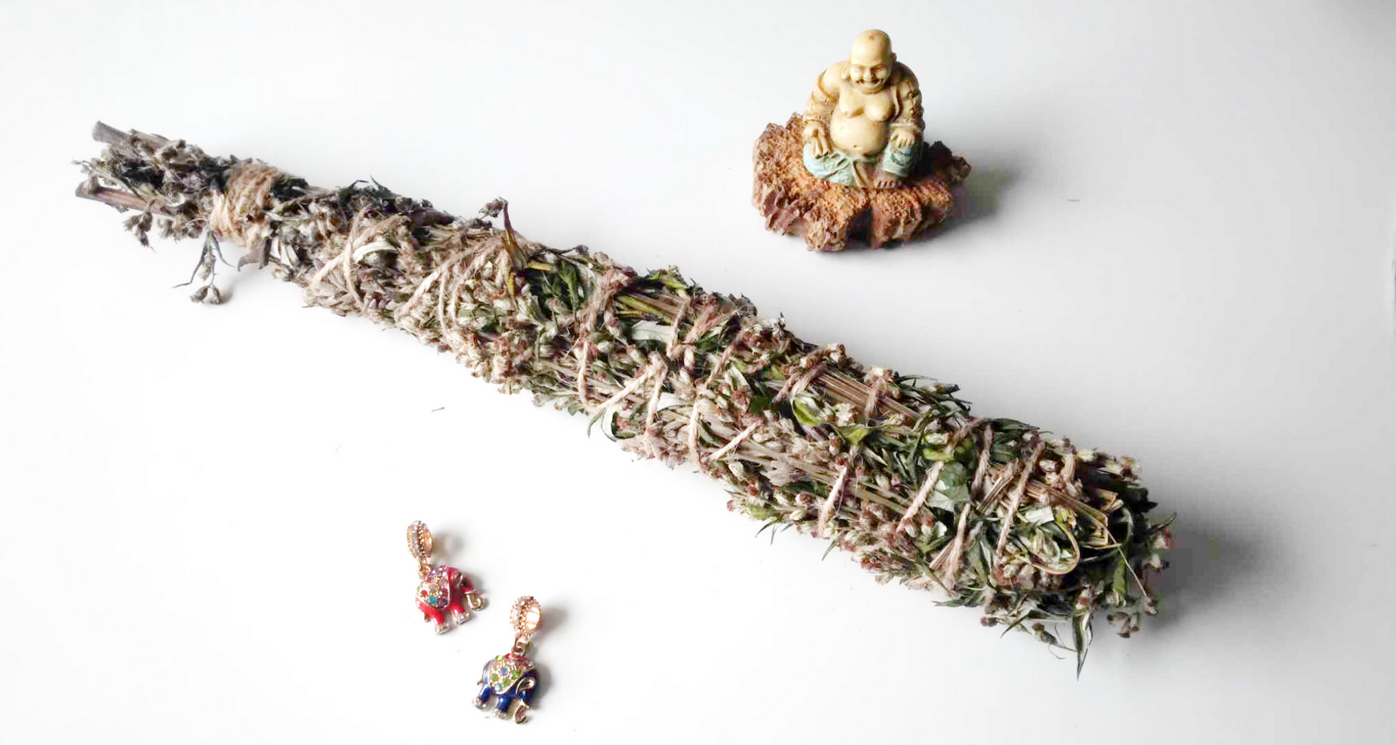 Extra Large Mugwort & Lavender Smudge Stick