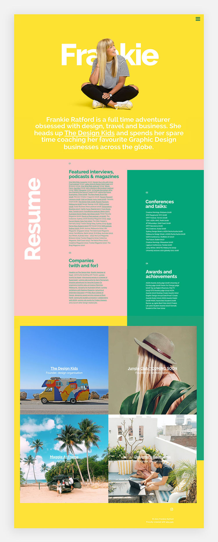 Frankie Ratford's personal site