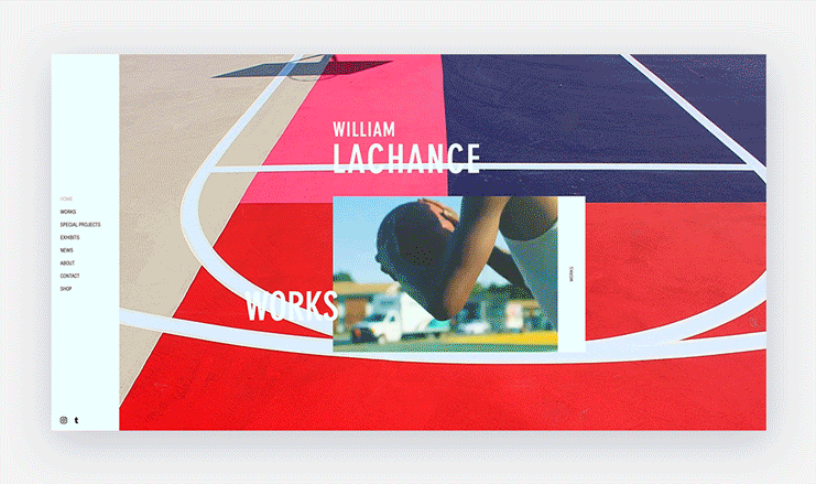 William LaChance websites menu