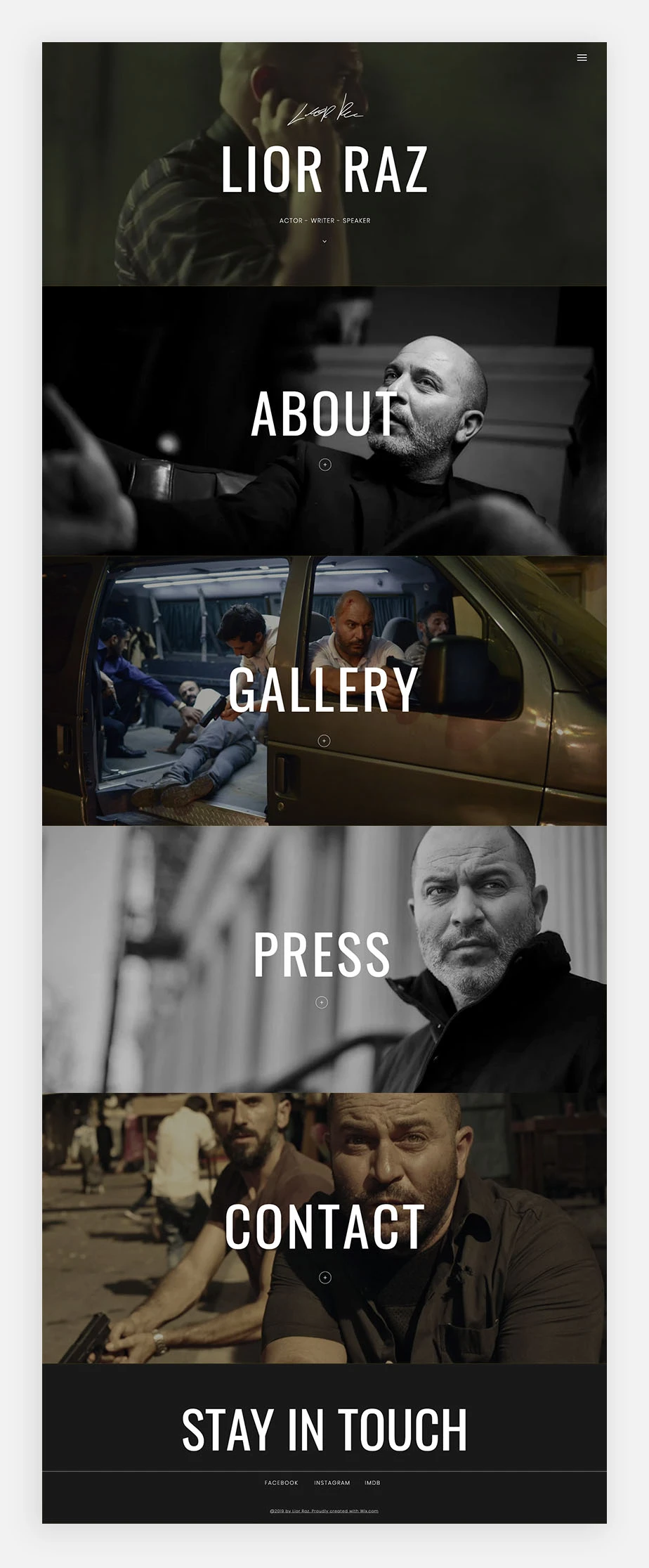 presentation onepage website best one page websites: Lior Raz