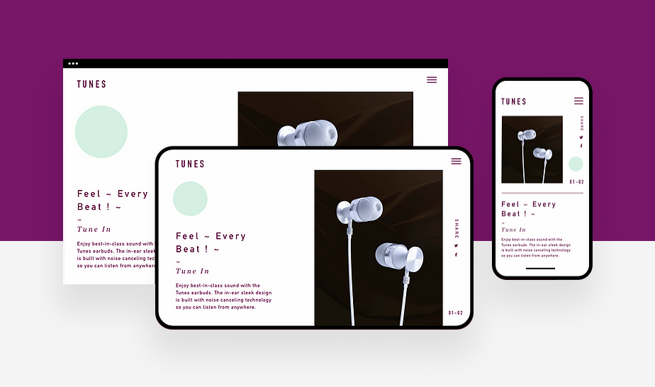 image of a website that is optimized for mobile devices