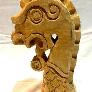 VIKING CARVED MAST HEAD
