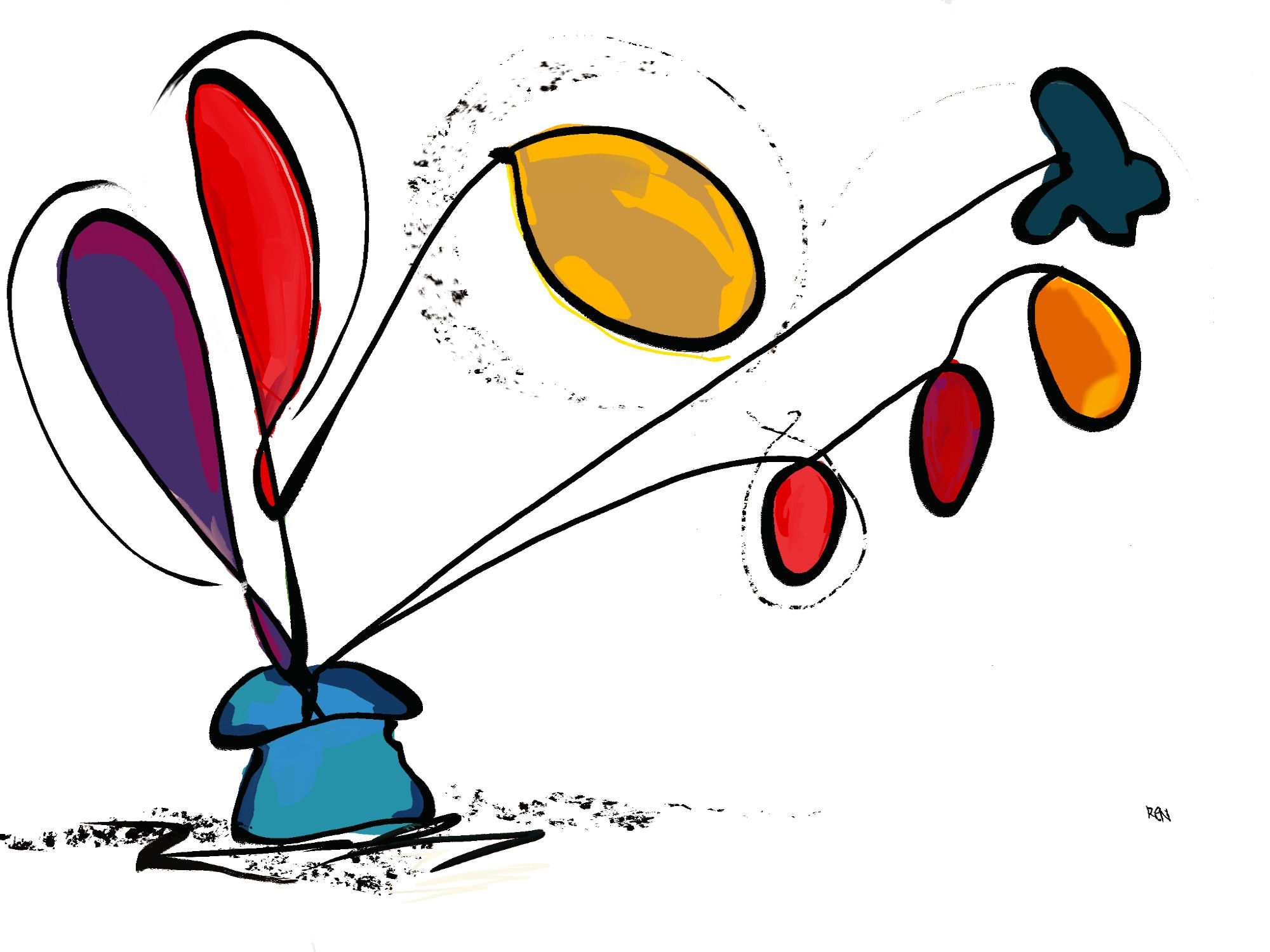 Stick Balloon Bouquet by Ren Benson