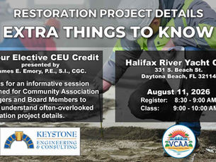 Flyer graphic for Restoratin Project Details August 2026 1-hour CEU