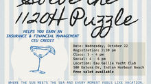 Event flyer for 1120H CEU and post-class networking
