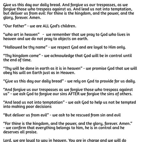 The Lord's Prayer/ The Disciple's Prayer. By Lisa