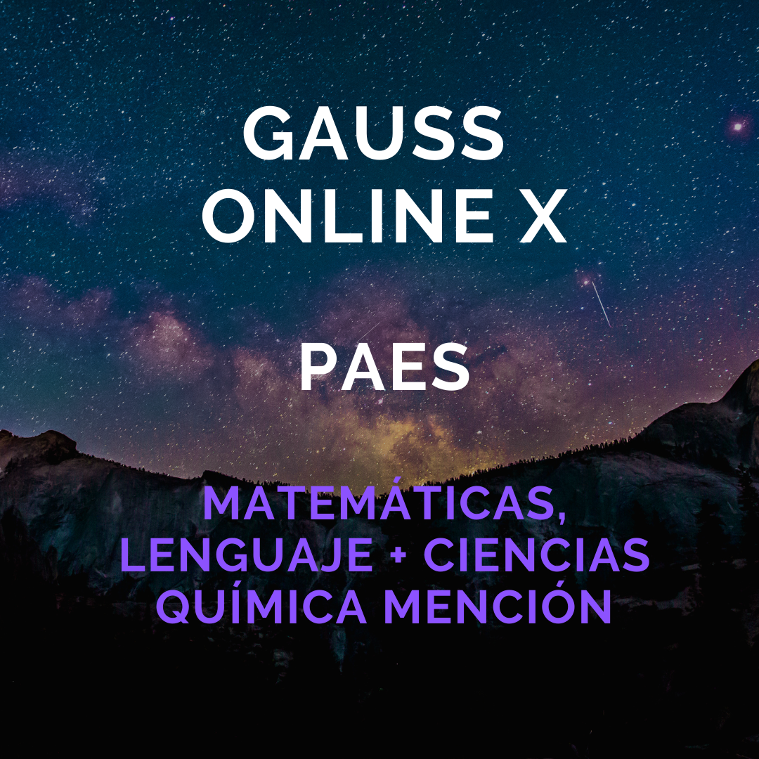 Plan Online X: Full Ciencias - Química PAES admisión 2027