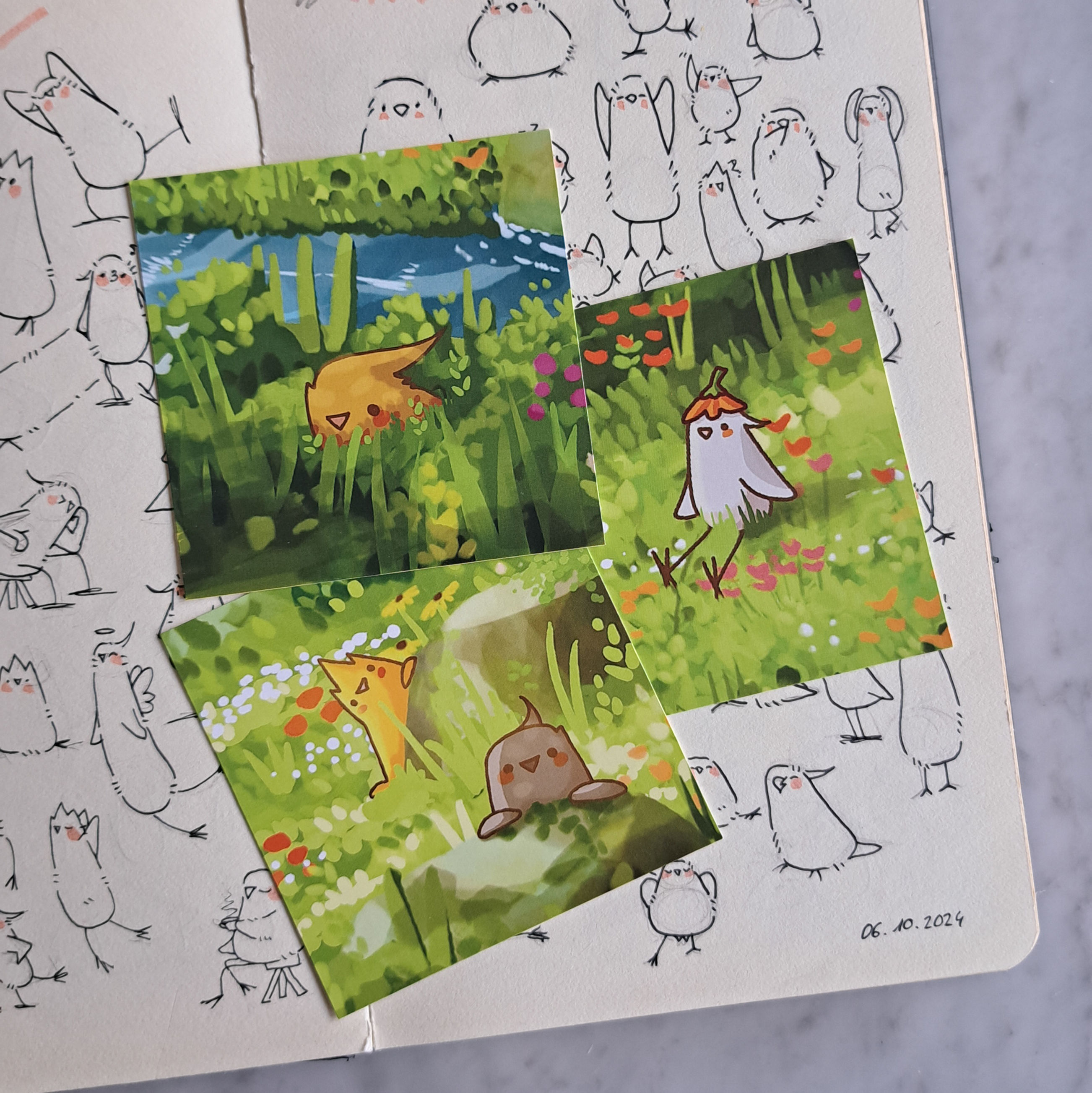 Into the Woods - Pack of 3 mini prints