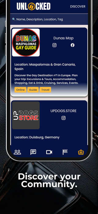 Unlocked Gay, Bi, Trans Fetish & Kink app. Available on Desktop, Installable Web App, Apple App Store and Google Play. Install/Download today.