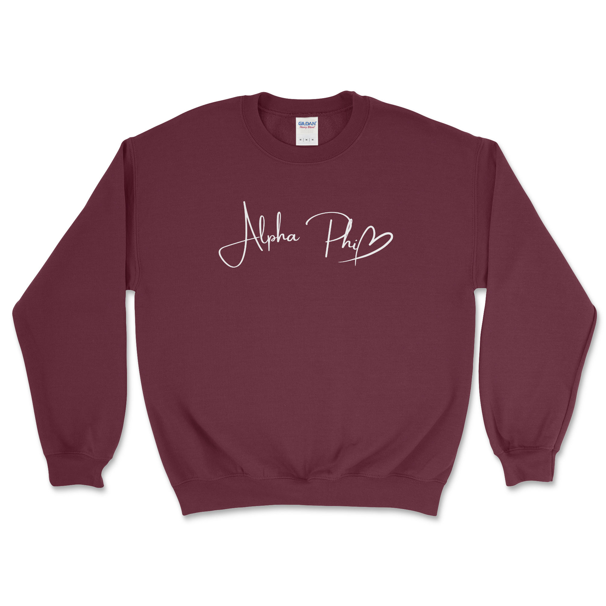 Alpha Phi Scroll + Heart Crewneck
