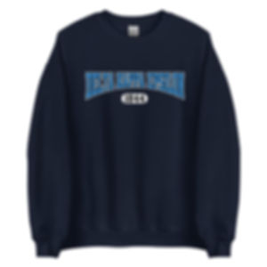 DKE Navy Crewneck with Basic Lettering