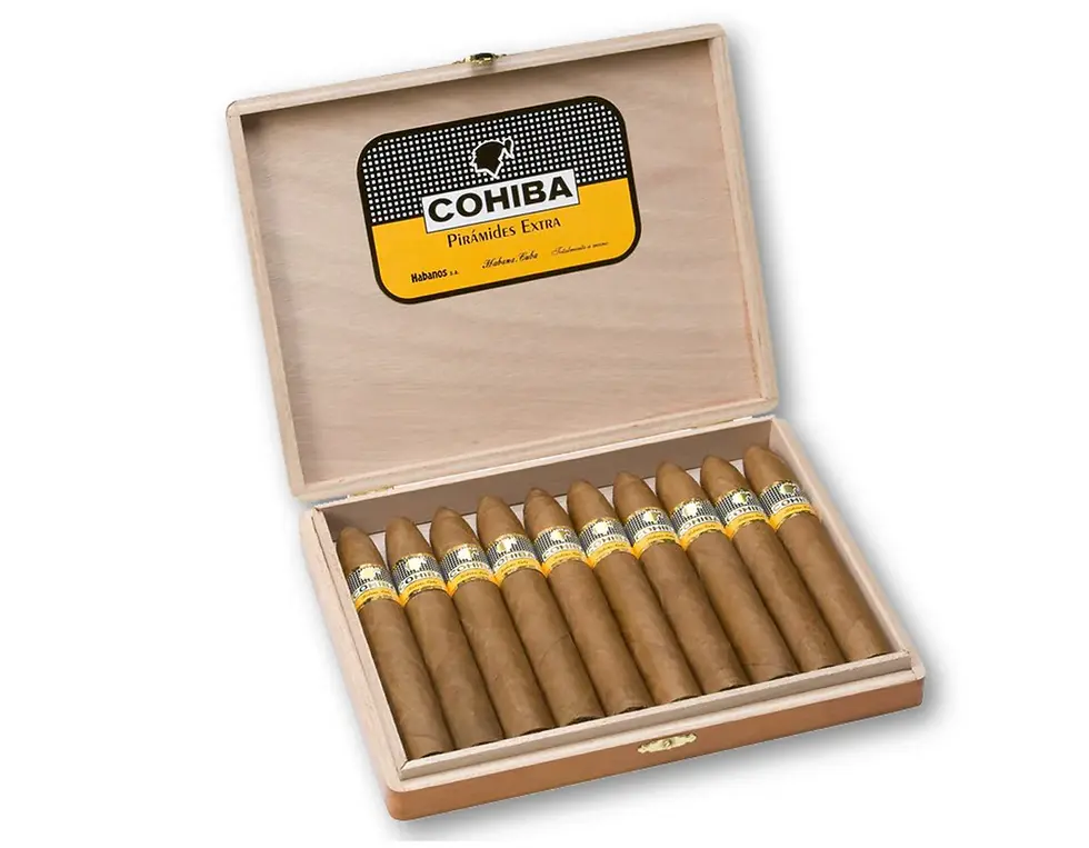 Cohiba Piramides Extra cigar box