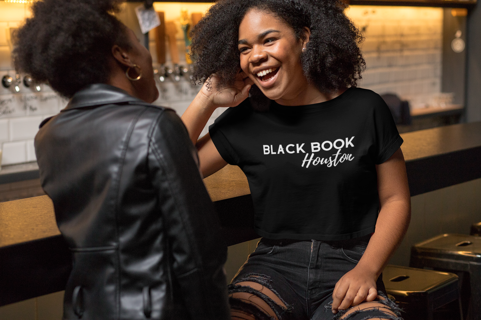 Black Book Houston Women’s Crop Tee Black