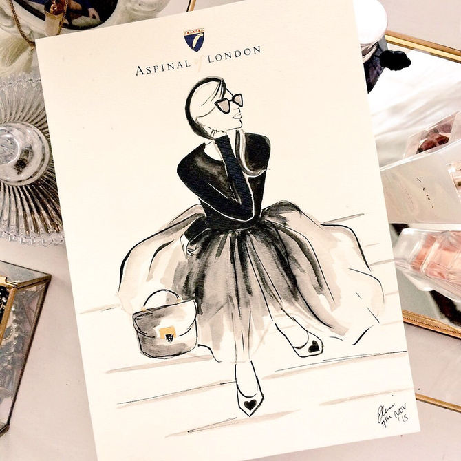 Live Illustration for Aspinal of London