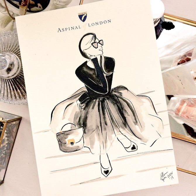 Live Illustration for Aspinal of London
