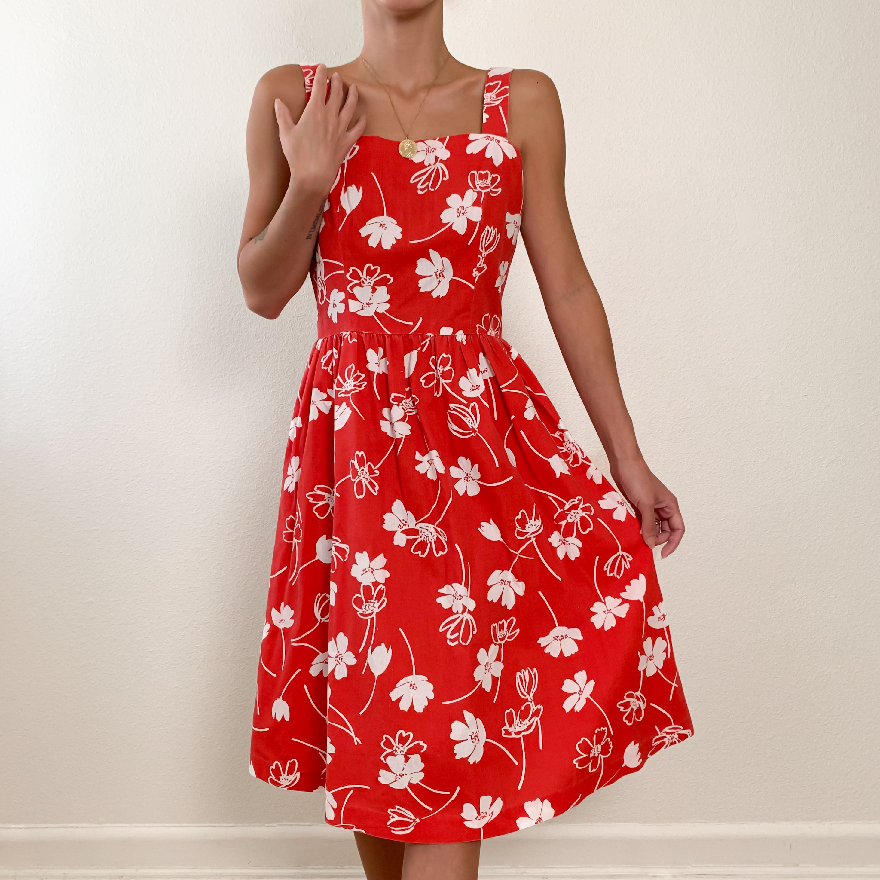 Cherry Floral Sundress XS-S