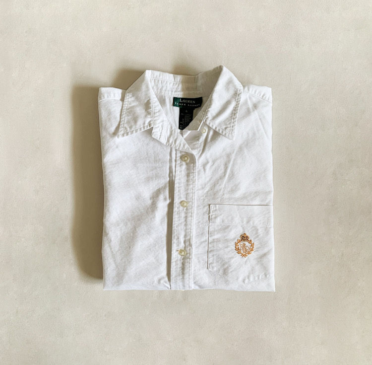 White Ralph Lauren Button Down